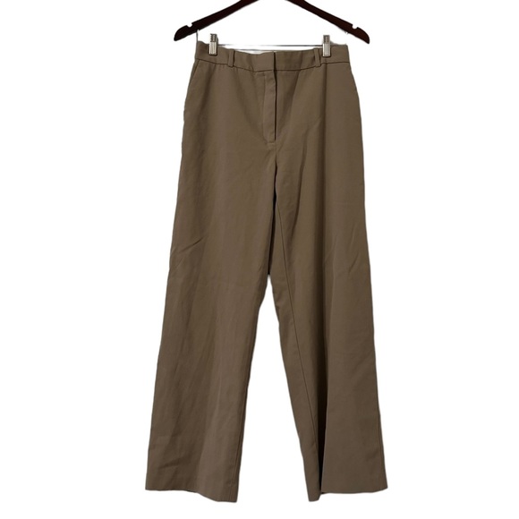 ARITZIA Babaton Agency Italian Twill Tan Wide Leg Pants Trousers - Picture 5 of 9